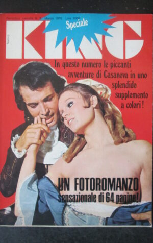 KING RIVISTA 1970 SPECIALE FOTOROMANZO CASANOVA [SIT14]