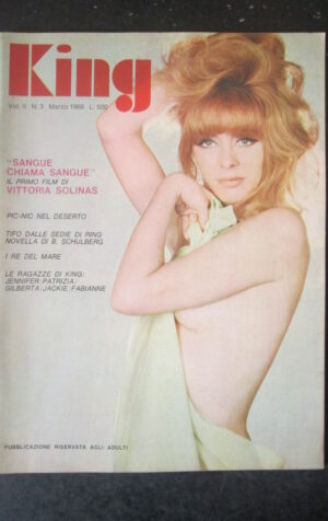 KING 3 1968 RIVISTA EROTICA VINTAGE  [SIT14]