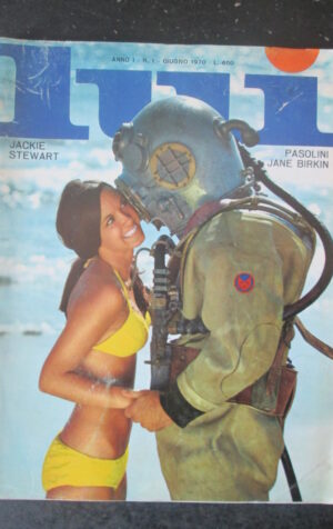 LUI 1 1970 RIVISTA EROTICA JACKIE STEWART PASOLINI JANE BIRKIN [SIT14]