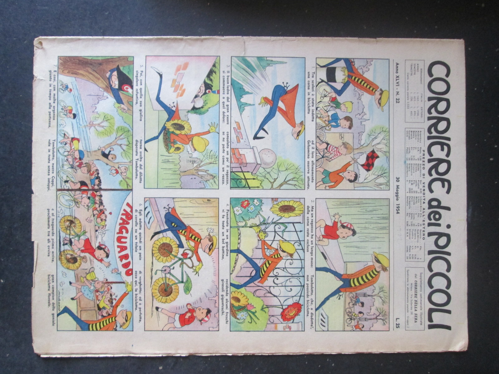 CORRIERE DEI PICCOLI 23 1954     [L1]