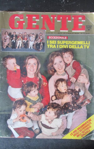 GENTE 17 1981 6 GEMELLI BRITT EKLAND ANTONELLINA INTERLENGHI MARIA CALLAS [SC5G]