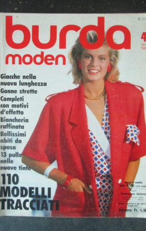 BURDA 4 1986 CON CARTAMODELLI [G786]