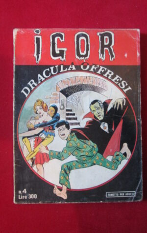 IGOR DRACULA OFFRESI 4 1976 EDIZIONE IL VASCELLO FUMETTO EROTICO [SIT25]