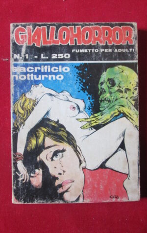 GIALLOHORROR 1 1971 INSUBRIA MILANO FUMETTO EROTICO [SIT27]