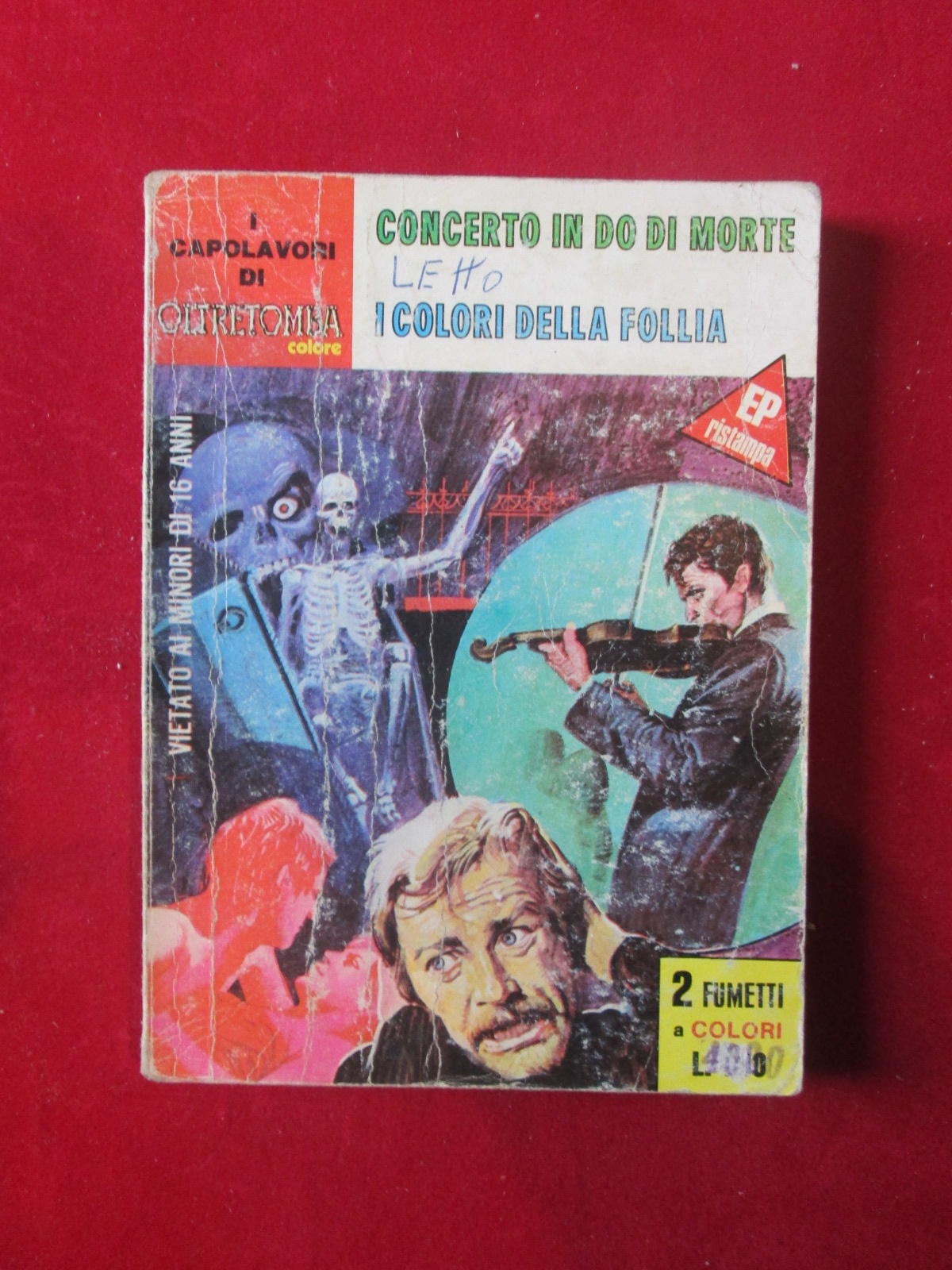 I CAPOLAVORI DI OLTRETOMBA COLORE 4 1979 EDIPERIODICI FUMETTO EROTICO [SIT29]