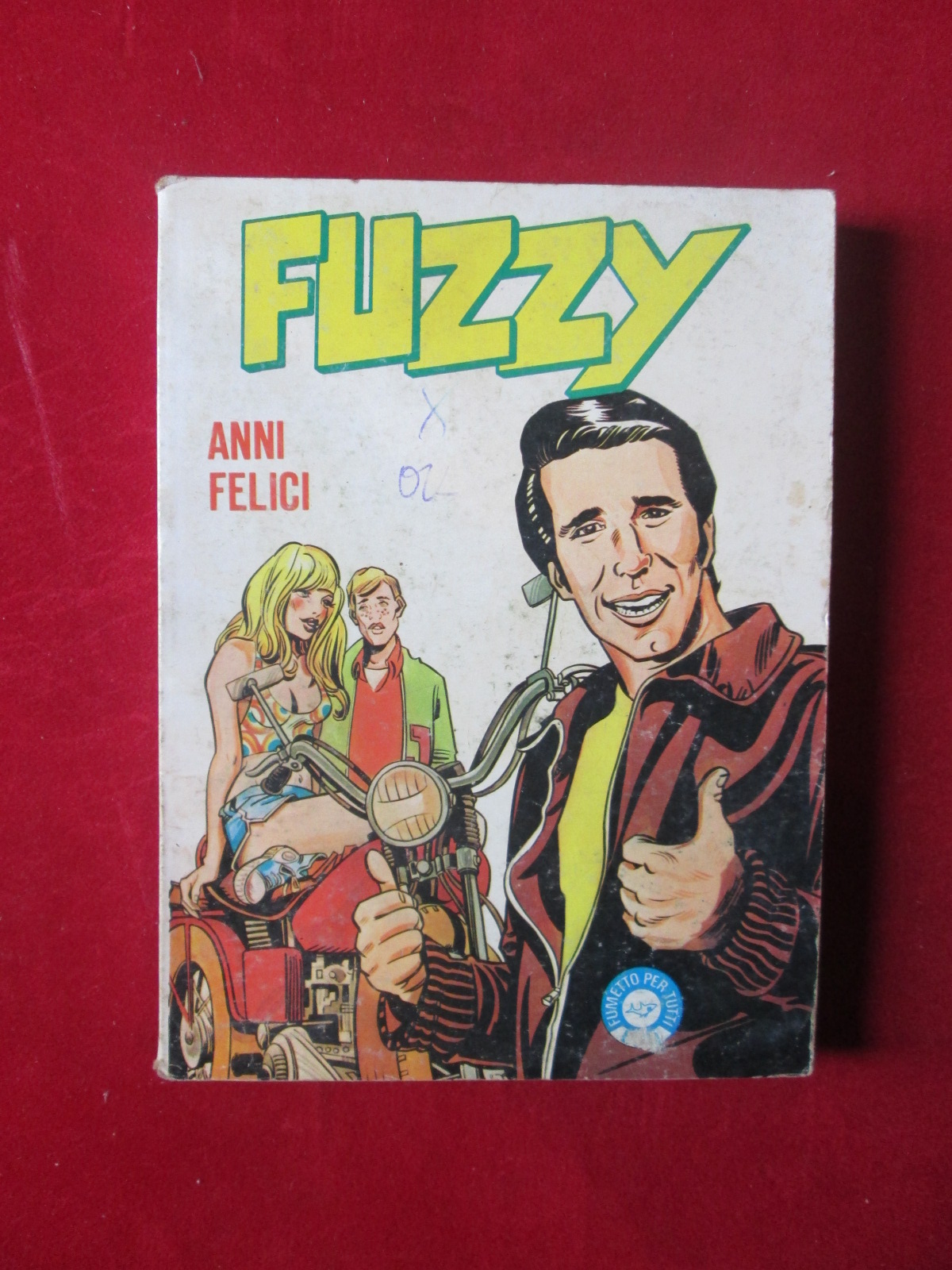 FUZZY - ANNI FELICI (PARODIA HAPPY DAYS FONZIE ) SUPP. STRAVOLTA 10 1979 EDIFUMETTO FUMETTO EROTICO [SIT30]