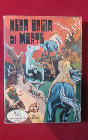 NERA ORGIA DI MORTE JUMBO POCKET 10 1975 NEA OMNIA EDIZIONI FUMETTO EROTICO [SIT33]