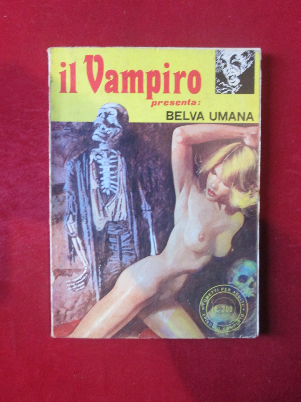IL VAMPIRO 34 1977 EDIFUMETTO FUMETTO EROTICO [SIT34]