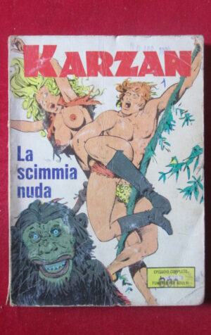 KARZAN 1 1975 EDIZIONI DEL VASCELLO FUMETTO EROTICO [SIT36]