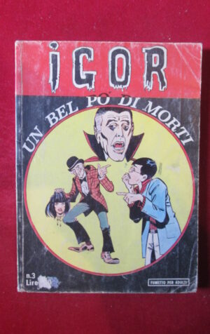 IGOR - COLLANA PANZER 3 1976 EDIZIONI VASCELLO FUMETTO EROTICO [SIT38]