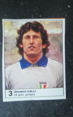 FIGURINA STICKER MUNDIAL 1982 GIORNALINO #3 GIOVANNI GALLI ITALIA [AF3]