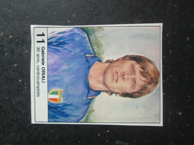 FIGURINA STICKER MUNDIAL 1982 GIORNALINO #11 GABRIELE ORIALI ITALIA [AF3]