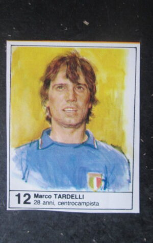 FIGURINA STICKER MUNDIAL 1982 GIORNALINO #12 MARCO TARDELLI ITALIA [AF3]