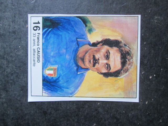 FIGURINA STICKER MUNDIAL 1982 GIORNALINO #16 FRANCO  CAUSIO ITALIA [AF3]