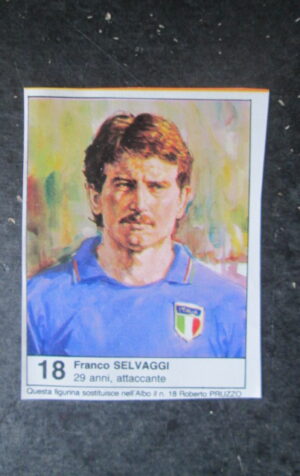 FIGURINA STICKER MUNDIAL 1982 GIORNALINO #18 FRANCO SELVAGGI ITALIA [AF3]