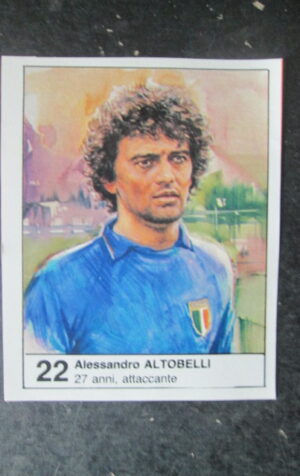 FIGURINA STICKER MUNDIAL 1982 GIORNALINO #22 ALESSANDRO ALTOBELLI ITALIA [AF3]