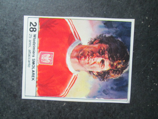 FIGURINA STICKER MUNDIAL 1982 GIORNALINO #28 WLODZIMIERS SMOLAREK POLONIA [AF3]