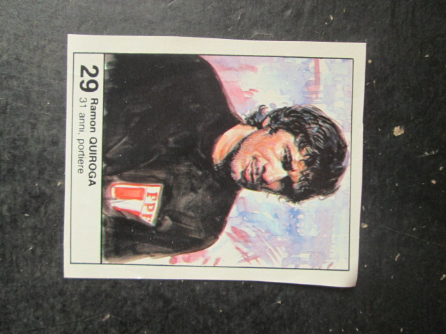 FIGURINA STICKER MUNDIAL 1982 GIORNALINO #29 RAMON QUIROGA PERU [AF3]