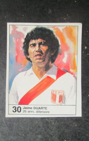 FIGURINA STICKER MUNDIAL 1982 GIORNALINO #30 JAIME DUARTE PERU [AF3]