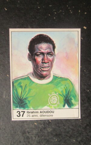 FIGURINA STICKER MUNDIAL 1982 GIORNALINO #37 IBRAHIM AOUDOU CAMERUN [AF3]