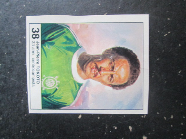 FIGURINA STICKER MUNDIAL 1982 GIORNALINO #38 JEAN-PIERRE TOKOTO CAMERUN [AF3]