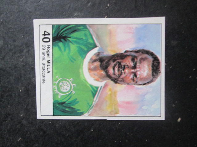 FIGURINA STICKER MUNDIAL 1982 GIORNALINO #40 ROGER MILLA CAMERUN [AF3]