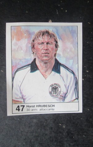FIGURINA MUNDIAL 1982 GIORNALINO #47  HORST HRUBESCH GERMANIA OVEST [AF3]