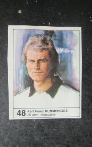 FIGURINA MUNDIAL 1982 GIORNALINO #48 KARL HEINZ RUMMENIGGE GERMANIA OVEST [AF3]