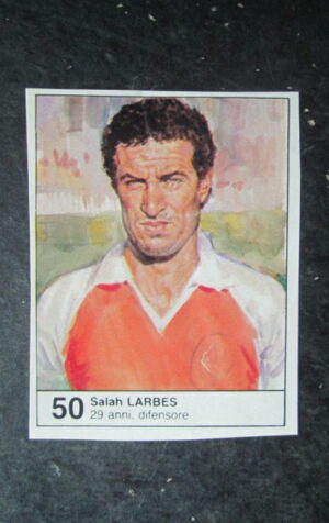 FIGURINA STICKER MUNDIAL 1982 GIORNALINO #50 SALAH LARBES ALGERIA [AF3]