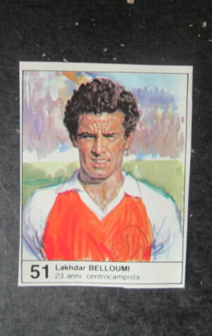 FIGURINA STICKER MUNDIAL 1982 GIORNALINO #51 LAKHDAR BELLOUMI ALGERIA [AF3]