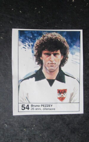 FIGURINA STICKER MUNDIAL 1982 GIORNALINO #54 BRUNO PEZZEY AUSTRIA [AF3]