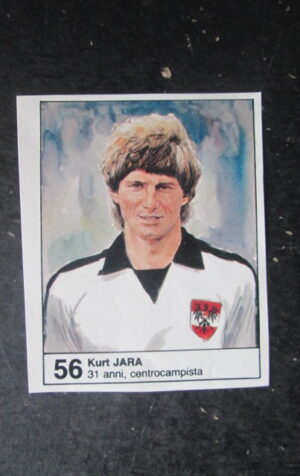 FIGURINA STICKER MUNDIAL 1982 GIORNALINO #56 KURT JARA AUSTRIA [AF3]