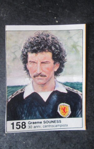 FIGURINA STICKER MUNDIAL 1982 GIORNALINO #158 GRAEME SOUNESS SCOZIA [AF3]