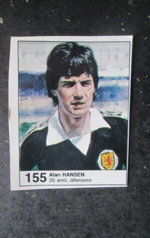 FIGURINA STICKER MUNDIAL 1982 GIORNALINO #155 ALAN HANSEN SCOZIA [AF3]