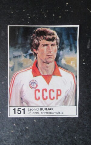 FIGURINA STICKER MUNDIAL 1982 GIORNALINO #151 LEONID BURJAK RUSSIA [AF3]