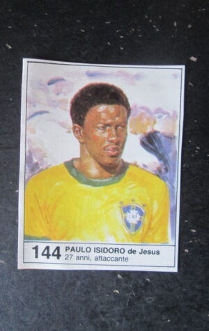 FIGURINA MUNDIAL 1982 GIORNALINO #144 PAULO ISIDORO DE JESUS BRASILE [AF3]
