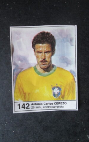 FIGURINA MUNDIAL 1982 GIORNALINO #142 ANTONIO CARLOS CEREZO BRASILE [AF3]