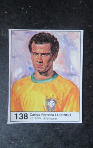 FIGURINA MUNDIAL 1982 GIORNALINO #138 CARLOS FERREIRA LUIZINHO BRASILE [AF3]