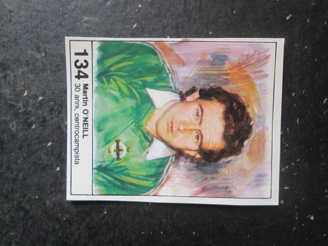 FIGURINA STICKER MUNDIAL 1982 GIORNALINO #134 MARTIN O'NEILL IRLANDA NORD [AF3]