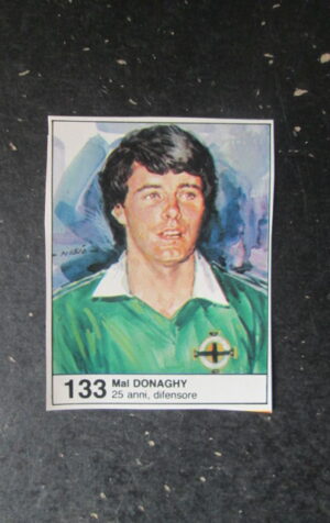 FIGURINA STICKER MUNDIAL 1982 GIORNALINO #133 MAL DONAGHY IRLANDA NORD [AF3]