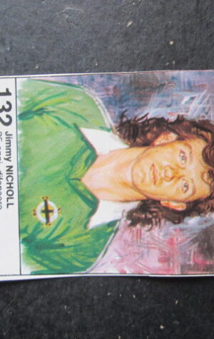 FIGURINA STICKER MUNDIAL 1982 GIORNALINO #132 KIMMY NICHOLL IRLANDA NORD [AF3]