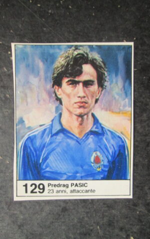 FIGURINA STICKER MUNDIAL 1982 GIORNALINO #129 PREDRAG PASIC JUGOSLAVIA [AF3]