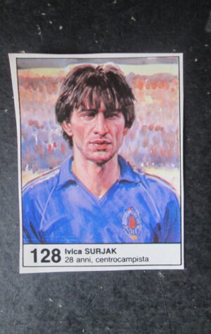 FIGURINA STICKER MUNDIAL 1982 GIORNALINO #128 IVICA SURJAK JUGOSLAVIA [AF3]