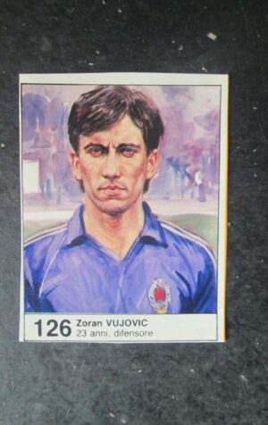 FIGURINA STICKER MUNDIAL 1982 GIORNALINO #126 ZORAN VUJOVIC JUGOSLAVIA [AF3]
