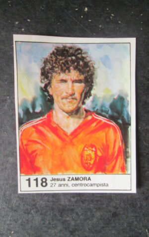 FIGURINA STICKER MUNDIAL 1982 GIORNALINO #118 JESUS ZAMORA ESPANA [AF3]