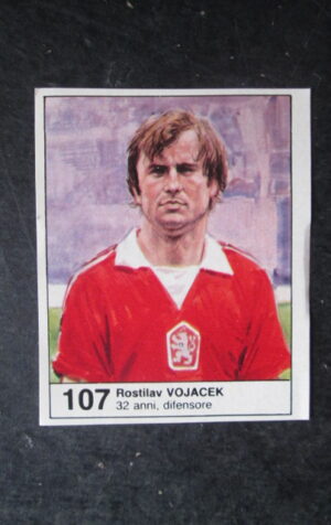FIGURINA MUNDIAL 1982 GIORNALINO #107 ROSTILAV VOJACEK CECOSLOVACCHIA [AF3]