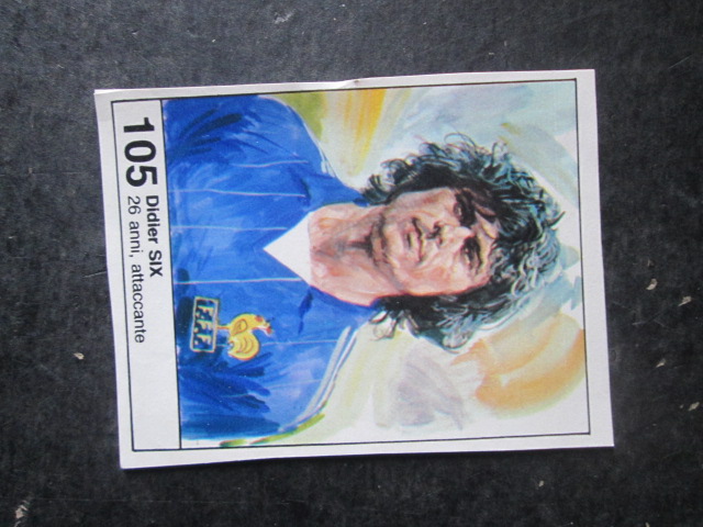 FIGURINA STICKER MUNDIAL 1982 GIORNALINO #105 DIDIER SIX FRANCIA [AF3]