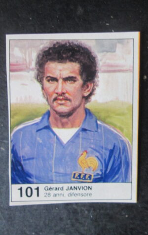 FIGURINA STICKER MUNDIAL 1982 GIORNALINO #101 GERARD  JANVION FRANCIA [AF3]