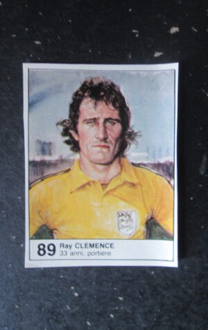 FIGURINA STICKER MUNDIAL 1982 GIORNALINO #89 RAY CLEMENCE ENGLAND [AF3]