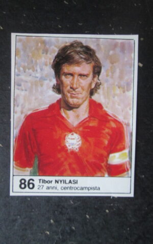 FIGURINA STICKER MUNDIAL 1982 GIORNALINO #86 TIBOR NYILASI UNGHERIA [AF3]